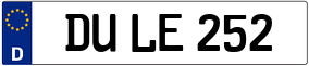 Trailer License Plate